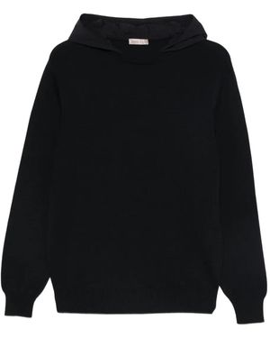 Herno Sweater Hooded Nylon - Black