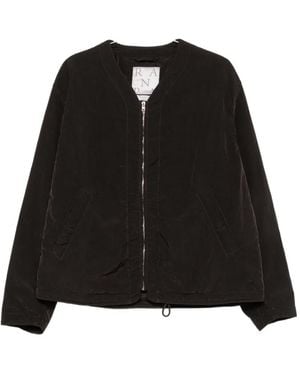 RANRA Zip-Up Padded Jacket - Black