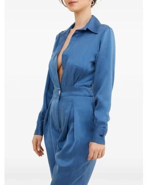 Tessitura Body Couture Today Jumpsuit - Blue
