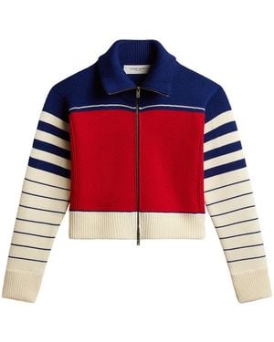 Golden Goose Striped Wool Jacket - Red
