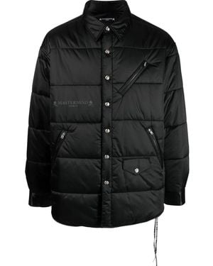 MASTERMIND WORLD Padded Shirt Jacket - Black