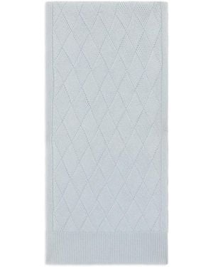 Malo Diamond-Knit Scarf - Gray