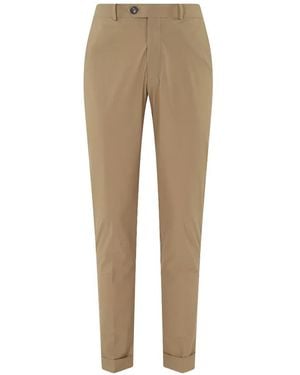 Rrd Terzlight Button-Fastening Turn-Up Trousers - Natural