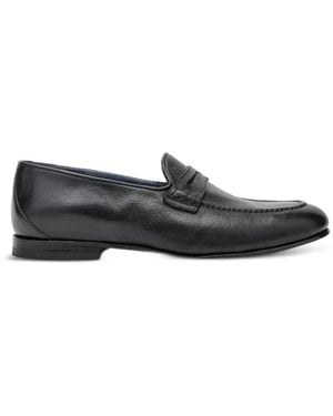 STURLINI FIRENZE Penny Leather Loafers - Gray