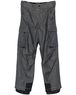 Moncler Pantalon De Ski À Design Matelassé - Gray