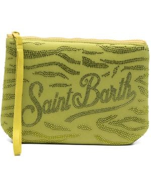 MC2 Saint Barth Aline Strass Embellished Mini Bag - Green