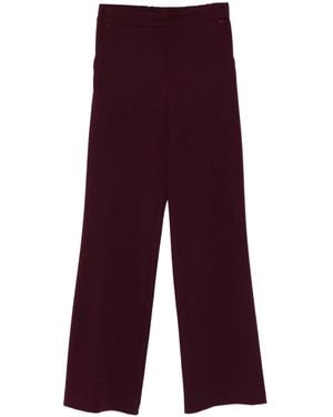 Blanca Vita Side-Pockets Tailored Trousers - Purple
