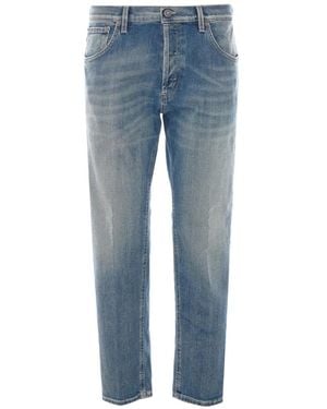 Dondup Faded Whiskered Jeans - Blue