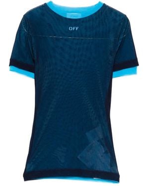 Off-White c/o Virgil Abloh Mesh top - Blau