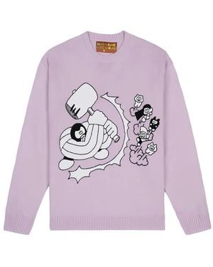 Brain Dead Hammer Sweater - Pink