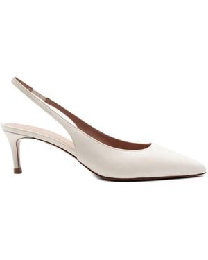 Festamilano Zapatos Dalilas Con Tira En La Parte Posterior Y Tacón - Blanco