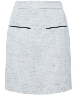 Proenza Schouler Judith Mélange-Effect Skirt - White