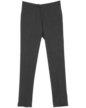 Canali Pressed-Crease Tailored Trousers - Black
