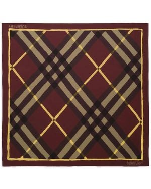 Burberry Bufanda A Cuadros - Marrón
