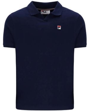 Fila Tristiano Logo-Patch Short-Sleeve T-Shirt - Blue