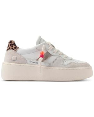 Date Court Platform Trainers - White