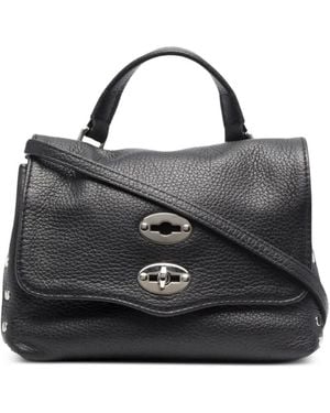 Zanellato Baby Postina Pebbled-Leather Tote Bag - Black