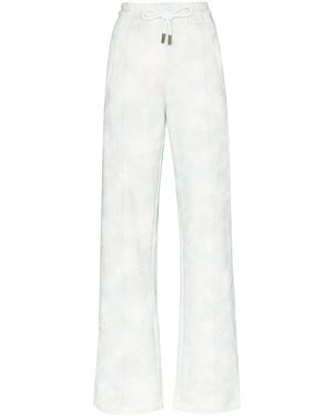 Off-White c/o Virgil Abloh Cloud Print Track Trousers - White