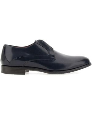 Duca Degli Abruzzi Arsenal Leather Derby Shoes - Blue