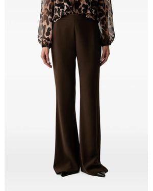 Twinset Logo-Plaque Flared Pants - Black