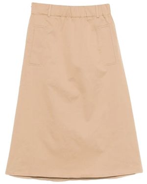 Susanne Bommer Patch Pocket Skirt - Natural