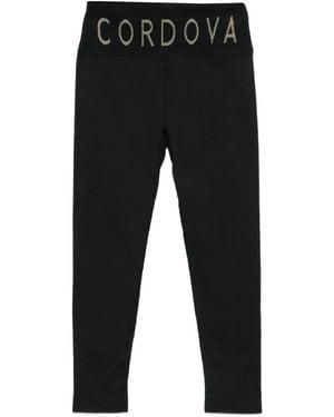 CORDOVA Gelaagde Broek Met Logodetail - Zwart