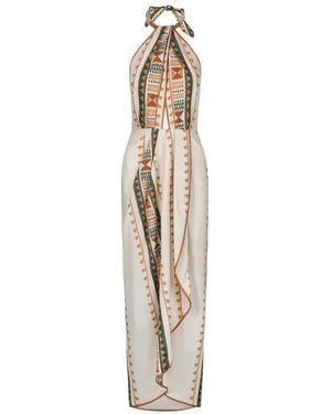 Johanna Ortiz Centro Del Cielo ジオメトリック ドレス - ホワイト