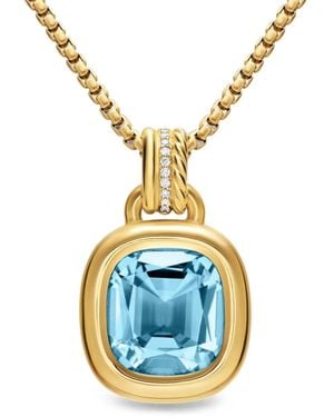David Yurman Collar Mercer De Topacio Y Diamantes - Azul