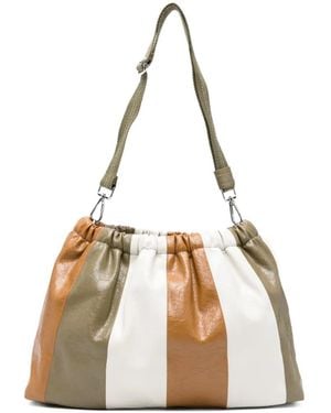 Bellerose Hobby Striped Clutch Bag - Natural