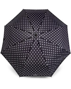 Moschino Ombrello Con Monogramma - Blu