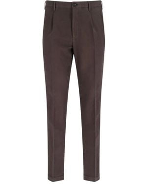 Incotex Pleated Chino Pants - Grey