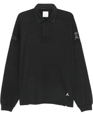 ROA Astrio Long-Sleeve Polo Shirt - Black