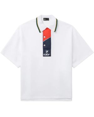 Kolor Logo-Embroidered Polo Shirt - White