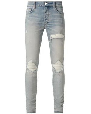 Amiri Mx1 Ultrasuede Skinny Jeans - Blue