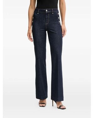 Guess Button-Detailing Jeans - Blue