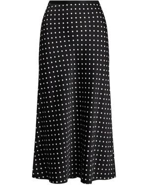 Polo Ralph Lauren Midirock Mit Polka Dots - Schwarz