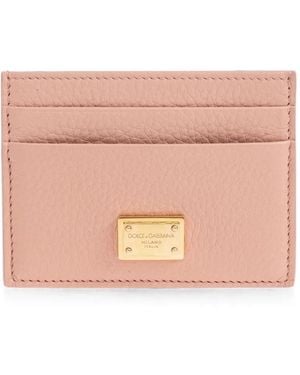 Dolce & Gabbana Calfskin Card Holder - Pink