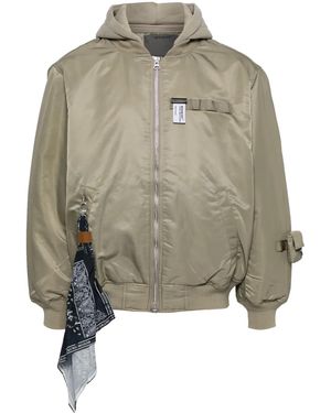 Musium Div. Giacca Con Zip - Verde