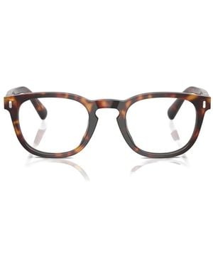 Persol Gianni Sonnenbrille Mit Rundem Gestell - Braun