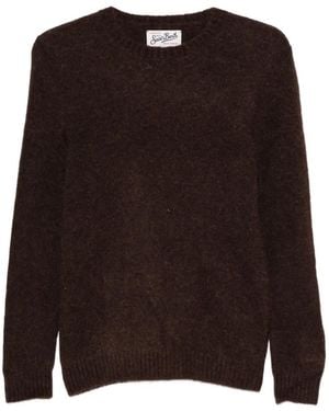 MC2 Saint Barth Brushed-Knit Crew-Neck Sweater - Brown
