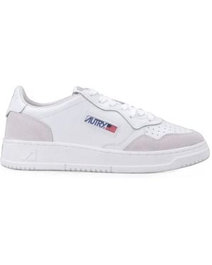 Autry Medalist Paneled Sneakers - White