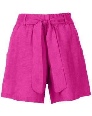 Amir Slama Shorts Elásticos Con Cinturón - Rosa