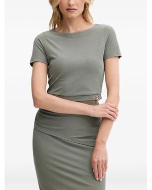 Guess Logo-Detail T-Shirt - Grey
