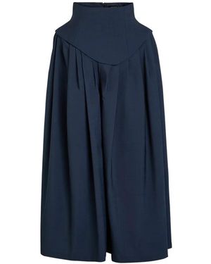 A.W.A.K.E. MODE Pantaloni Basque A Vita Alta - Blu