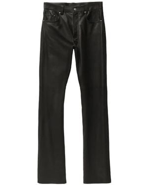 Versace Leather Pants - Black