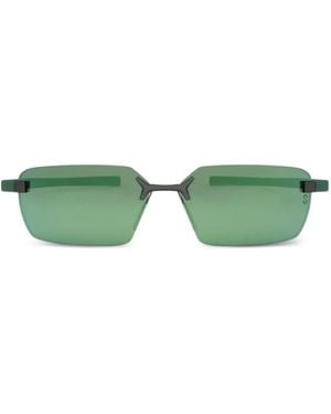 Tag Heuer Flex Rimless Rectangular Sunglasses - Green