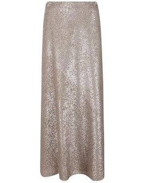 Herno Falda larga con lentejuelas - Gris