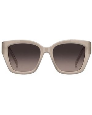 BOSS Acetate Sunglasses With Double B Monogram - Grey