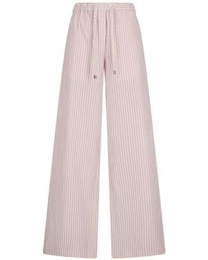 The Attico Striped Drawstring Trousers - Pink
