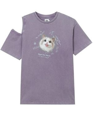 B+ AB Printed T-Shirt - Purple